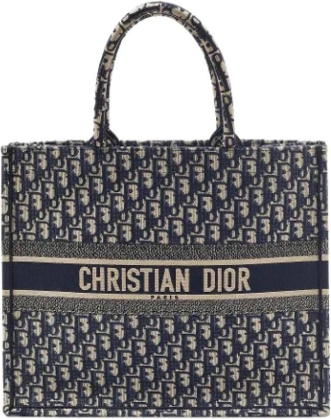 Dior Vintage Pre-owned Canvas totes Blauw Dames