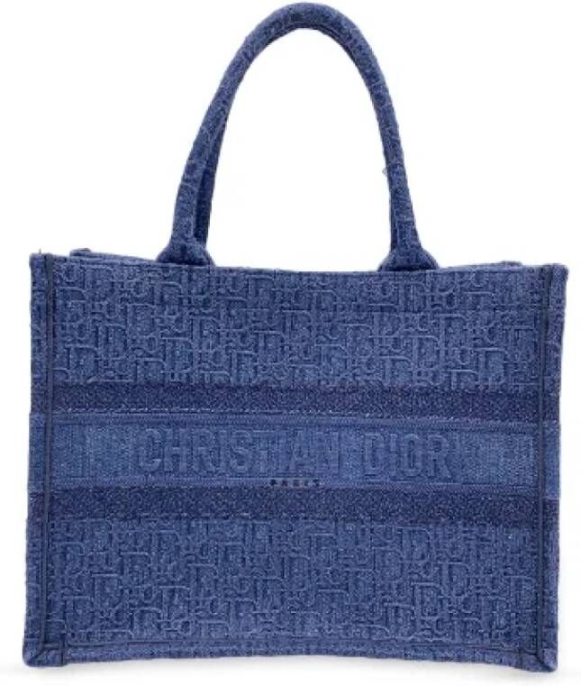Dior Vintage Pre-owned Canvas totes Blauw Dames