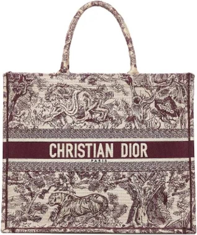 Dior Vintage Pre-owned Canvas totes Rood Dames
