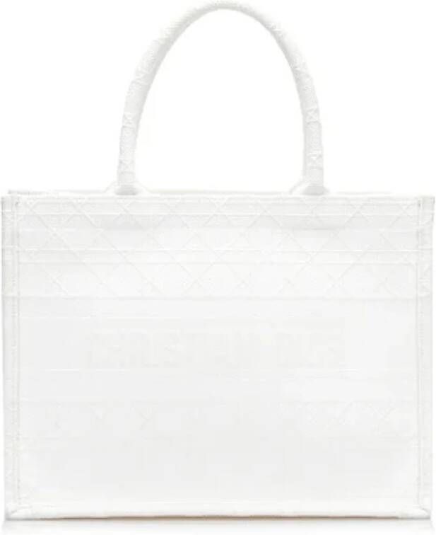 Dior Vintage Pre-owned Canvas totes White Dames