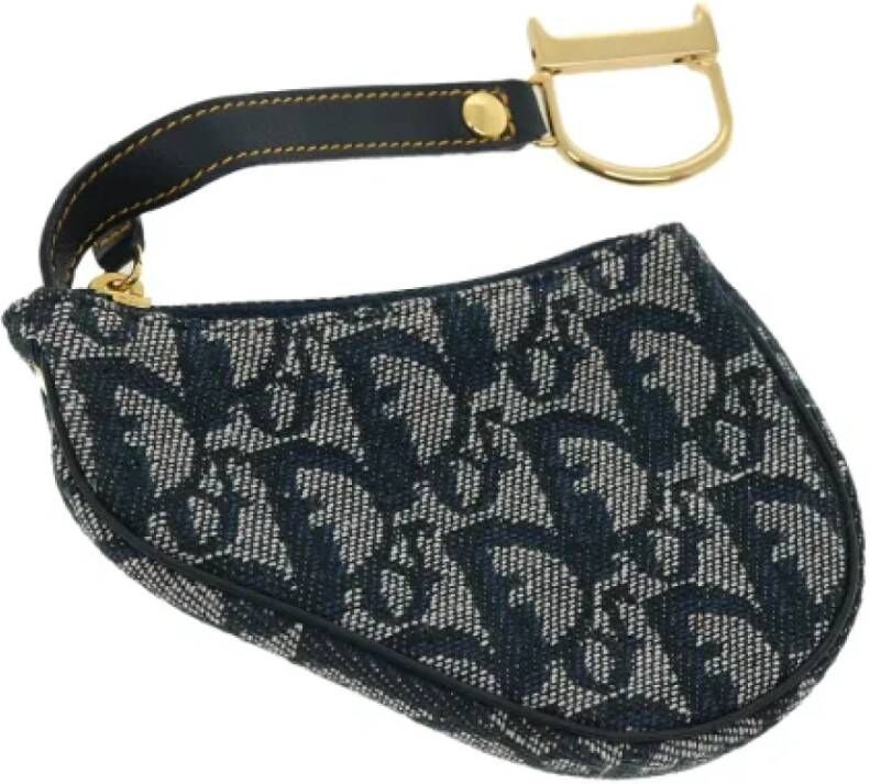 Dior Vintage Pre-owned Canvas wallets Blauw Dames