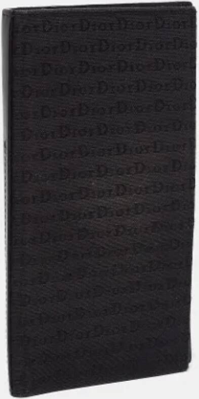 Dior Vintage Pre-owned Canvas wallets Zwart Dames