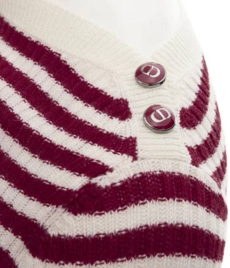 Dior Vintage Pre-owned Cashmere tops Rood Dames