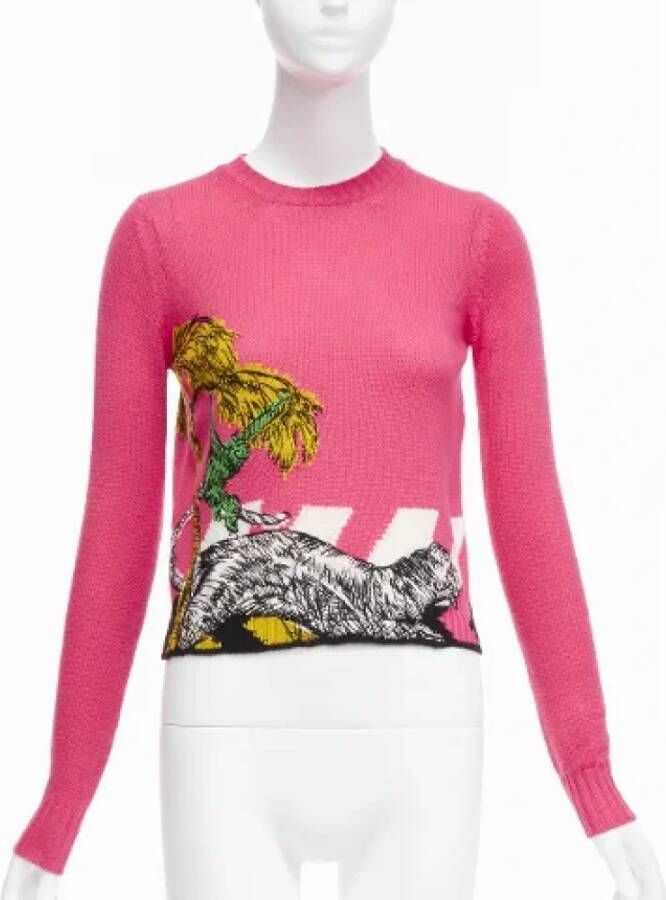 Dior Vintage Pre-owned Cashmere tops Roze Dames