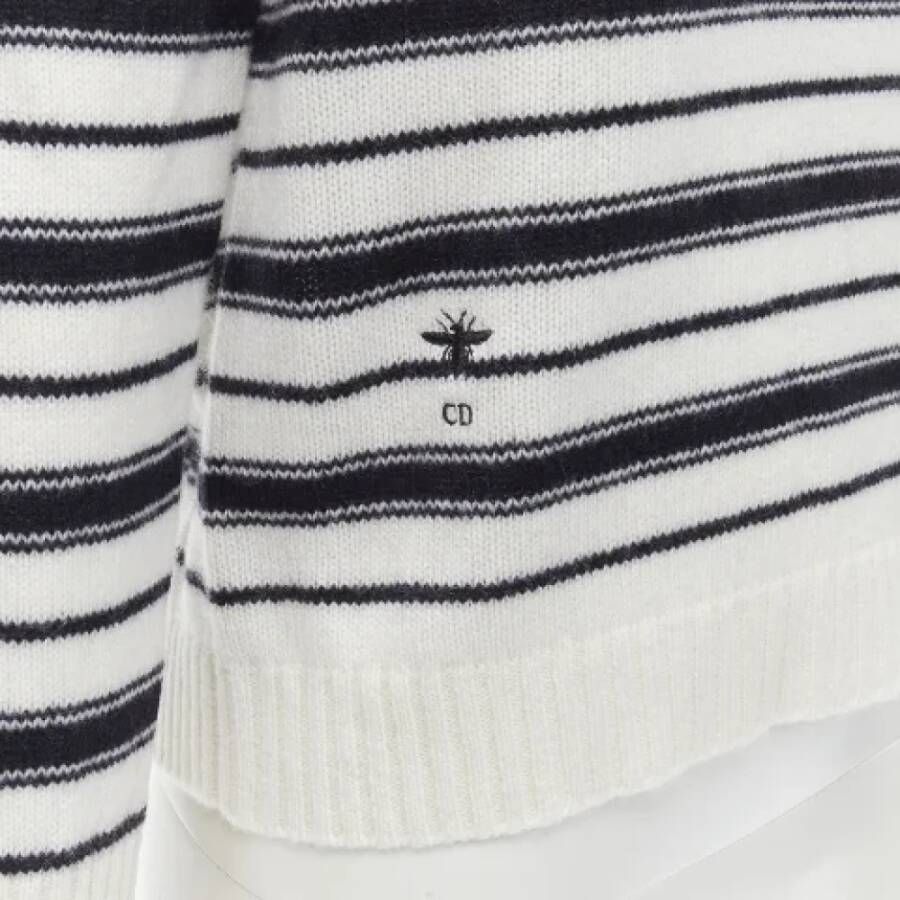 Dior Vintage Pre-owned Cashmere tops Wit Dames