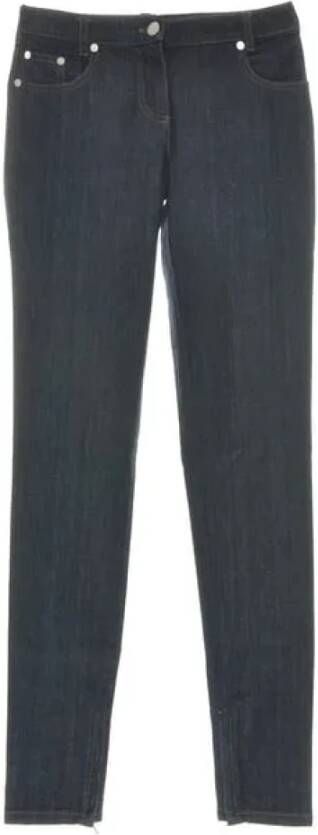 Dior Vintage Pre-owned Cotton bottoms Blauw Dames