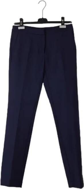 Dior Vintage Pre-owned Cotton bottoms Blauw Dames