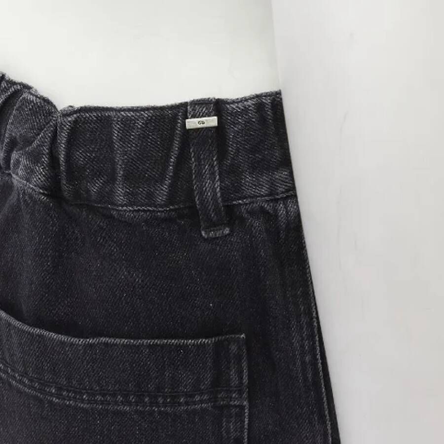 Dior Vintage Pre-owned Cotton bottoms Grijs Dames
