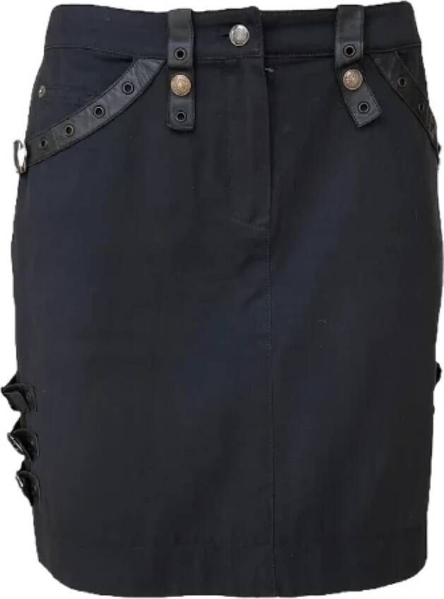 Dior Vintage Pre-owned Cotton bottoms Zwart Dames