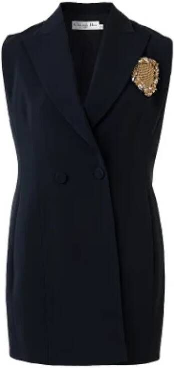 Dior Vintage Pre-owned Cotton dresses Zwart Dames