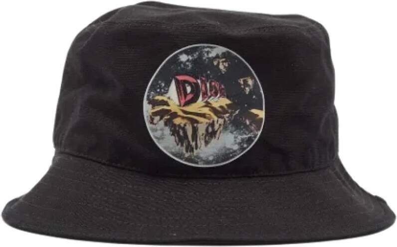 Dior Vintage Pre-owned Cotton hats Zwart Dames