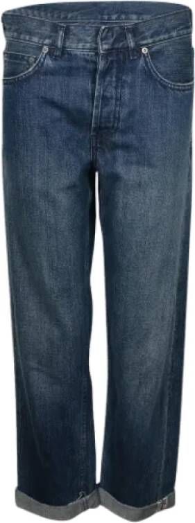 Dior Vintage Pre-owned Cotton jeans Blauw Dames