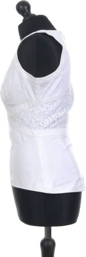 Dior Vintage Pre-owned Cotton tops White Dames