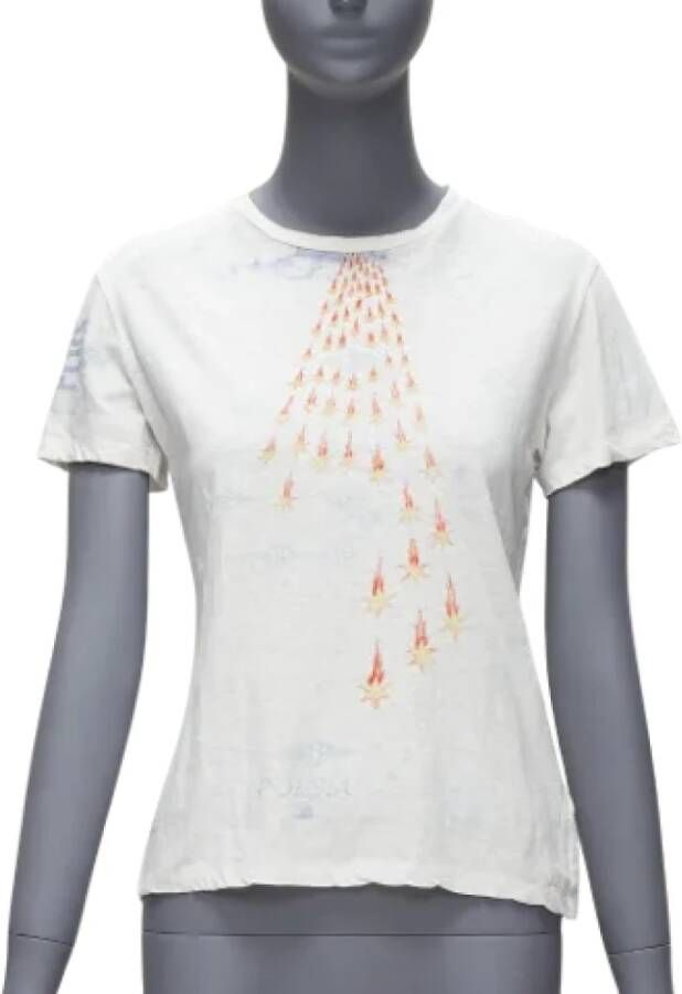 Dior Vintage Pre-owned Cotton tops White Dames