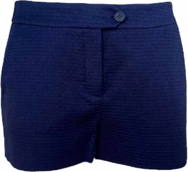 Dior Vintage Pre-owned Fabric bottoms Blauw Dames