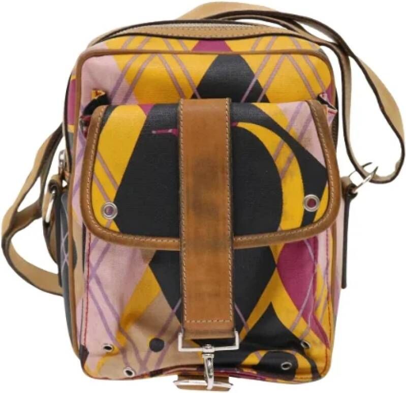 Dior Vintage Pre-owned Fabric dior-bags Yellow Dames