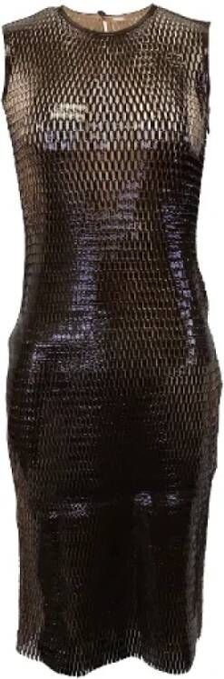 Dior Vintage Pre-owned Fabric dresses Bruin Dames