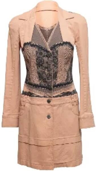 Dior Vintage Pre-owned Fabric dresses Geel Dames
