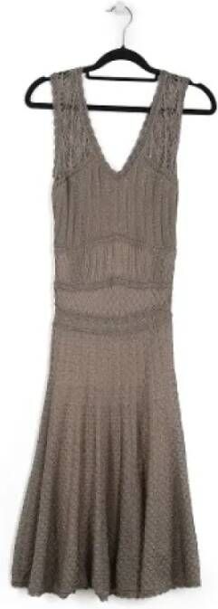 Dior Vintage Pre-owned Fabric dresses Grijs Dames
