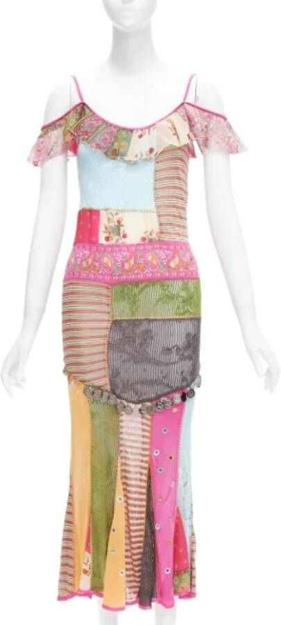 Dior Vintage Pre-owned Fabric dresses Meerkleurig Dames
