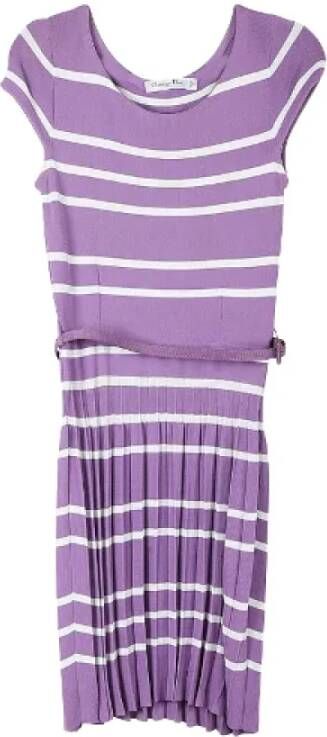 Dior Vintage Pre-owned Fabric dresses Purple Dames
