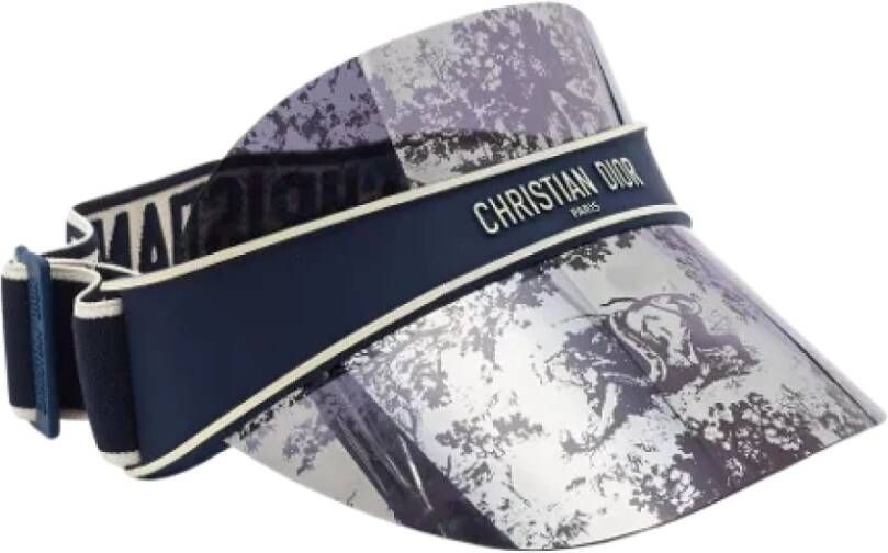 Dior Vintage Pre-owned Fabric hats Blauw Dames