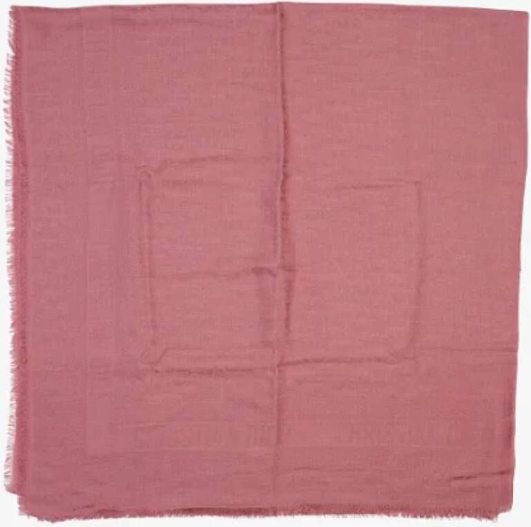 Dior Vintage Pre-owned Fabric scarves Roze Dames