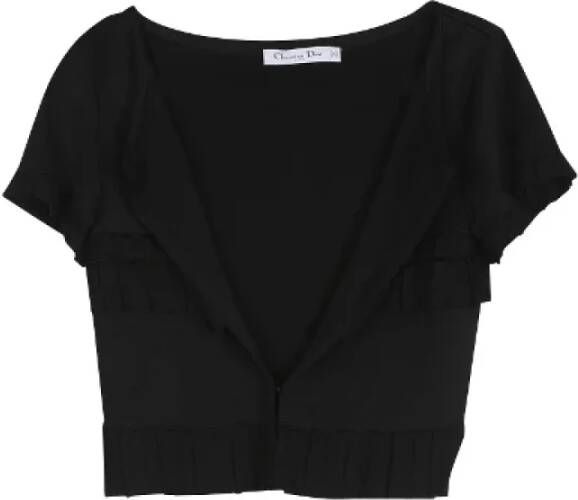 Dior Vintage Pre-owned Fabric tops Zwart Dames