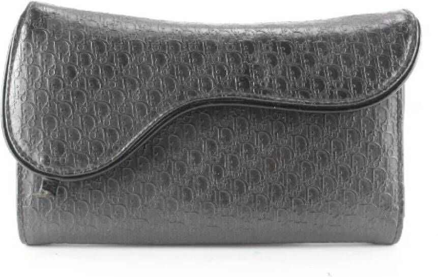 Dior Vintage Pre-owned Fabric wallets Zwart Dames