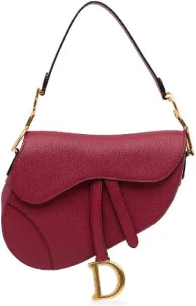Dior Vintage Pre-owned Leather dior-bags Rood Dames