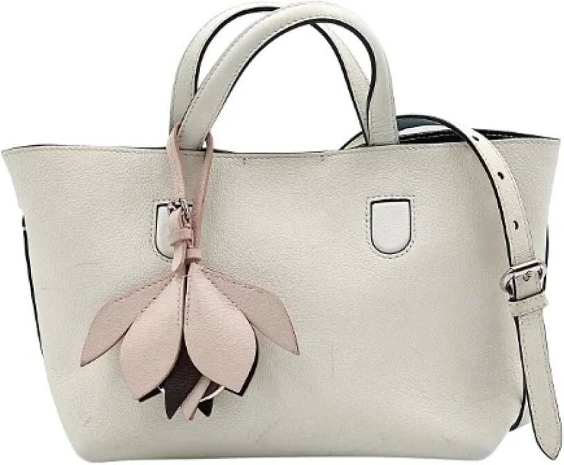 Dior Vintage Pre-owned Leather dior-bags Wit Dames