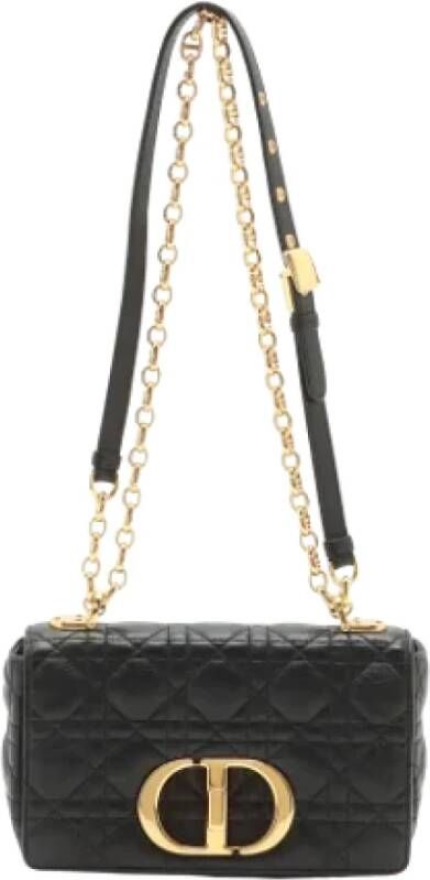 Dior Vintage Pre-owned Leather dior-bags Zwart Dames