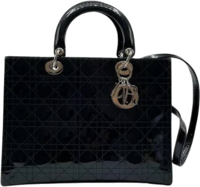 Dior Vintage Pre-owned Leather dior-bags Zwart Dames
