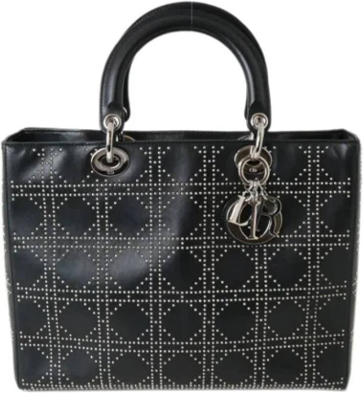Dior Vintage Pre-owned Leather dior-bags Zwart Dames