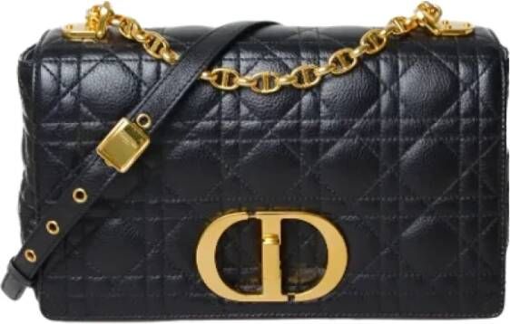 Dior Vintage Pre-owned Leather dior-bags Zwart Dames
