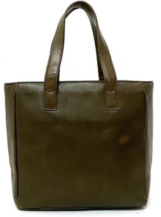 Dior Vintage Pre-owned Leather handbags Groen Dames
