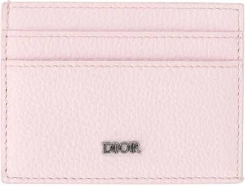 Dior Vintage Pre-owned Leather wallets Roze Dames