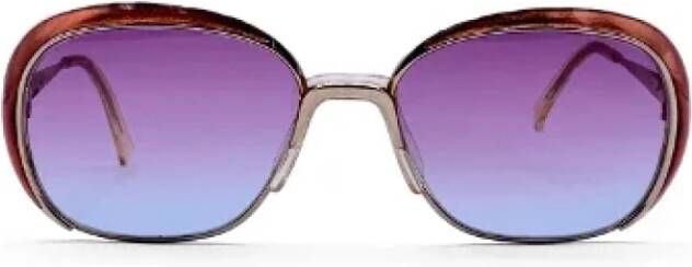 Dior Vintage Pre-owned Metal sunglasses Yellow Dames