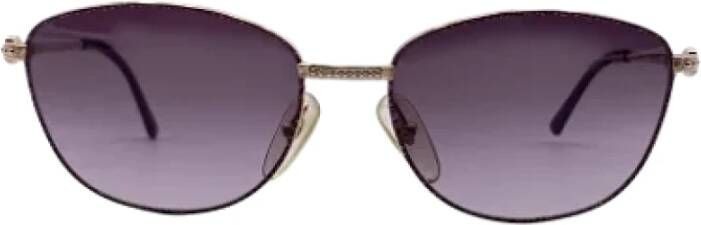 Dior Vintage Pre-owned Metal sunglasses Yellow Dames