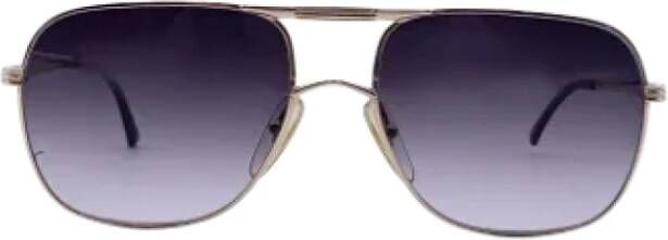 Dior Vintage Pre-owned Metal sunglasses Yellow Dames