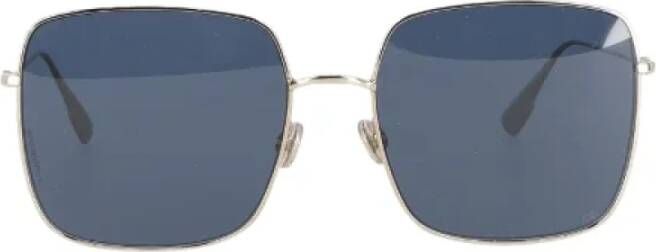 Dior Vintage Pre-owned Metal sunglasses Geel Dames