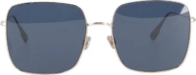 Dior Vintage Pre-owned Metal sunglasses Geel Heren