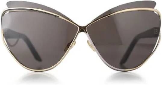 Dior Vintage Pre-owned Metal sunglasses Grijs Dames