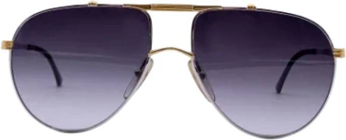 Dior Vintage Pre-owned Metal sunglasses Grijs Dames
