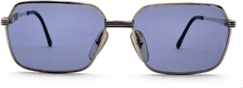 Dior Vintage Pre-owned Metal sunglasses Grijs Dames