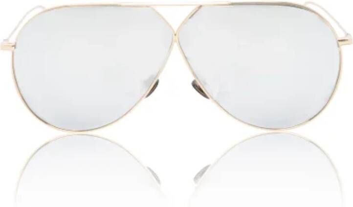 Dior Vintage Pre-owned Metal sunglasses Grijs Dames