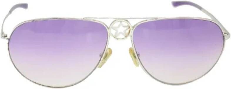 Dior Vintage Pre-owned Metal sunglasses Paars Dames
