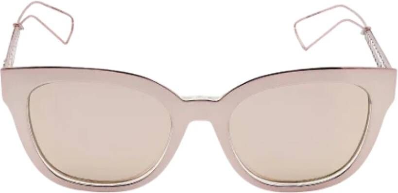 Dior Vintage Pre-owned Metal sunglasses Roze Dames