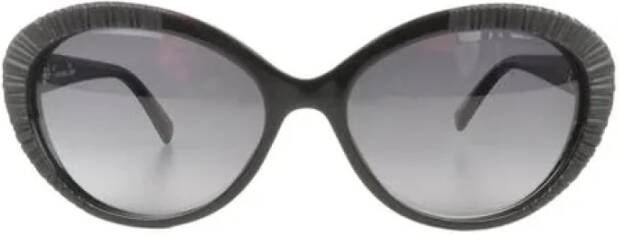 Dior Vintage Pre-owned Metal sunglasses Zwart Dames