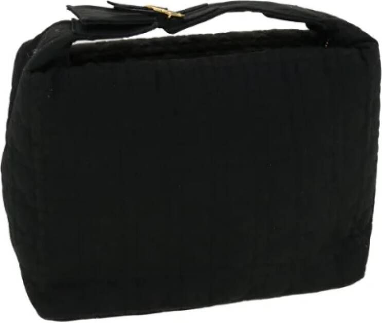 Dior Vintage Pre-owned Nylon handbags Zwart Dames